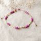 SUMMER bracelet de cheville lilas - Olivolga Bijoux
