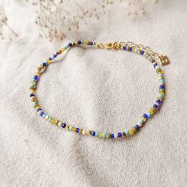 SUMMER bracelet de cheville perles multico - Olivolga Bijoux