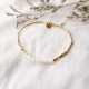 SUNSET white heishe stretch bracelet - Olivolga Bijoux