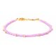 MALICE lilas rocaille bracelet - Olivolga Bijoux