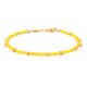 MALICE bracelet mini perles jaunes - Olivolga Bijoux