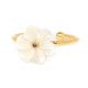 FLOWER mother of pearl flower ring - Olivolga Bijoux