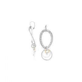 french hook earrings XL oval ring "Badjao" - Ori Tao