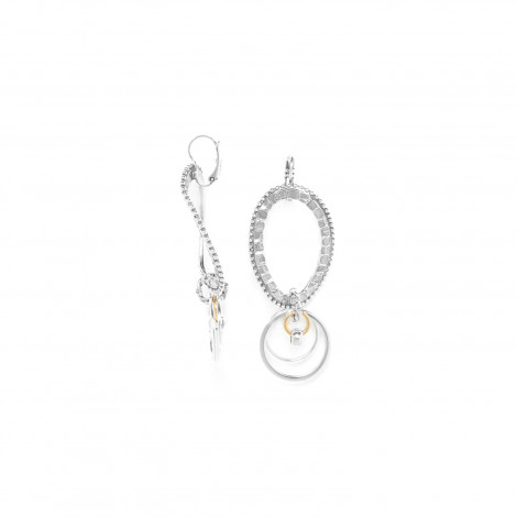 french hook earrings XL oval ring "Badjao"