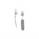 feather clip earrings "Birdy" - 