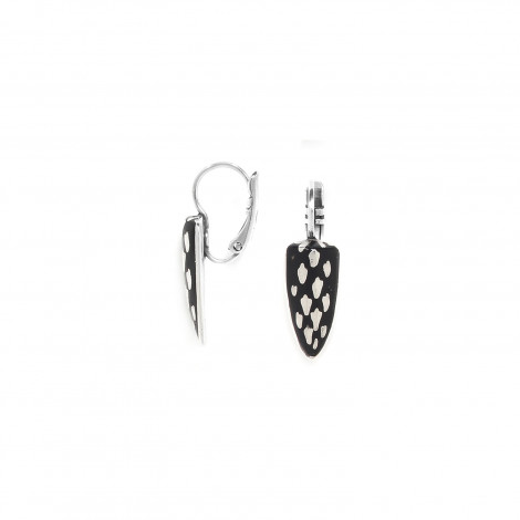 black french hook earrings "Boa"
