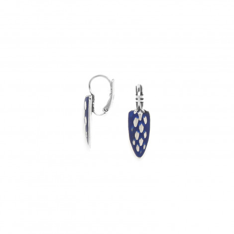 blue french hook earrings "Boa"