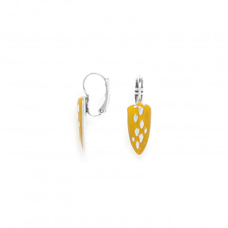 mustard french hook earrings "Boa"