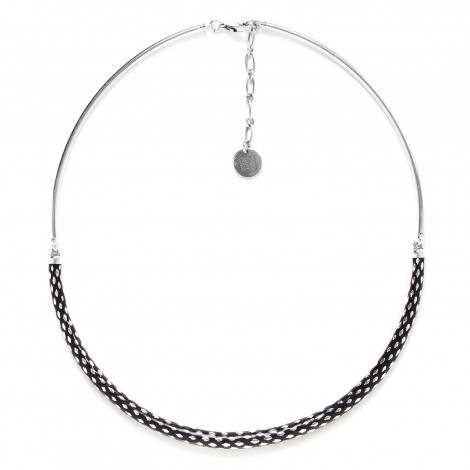 black necklace "Boa"