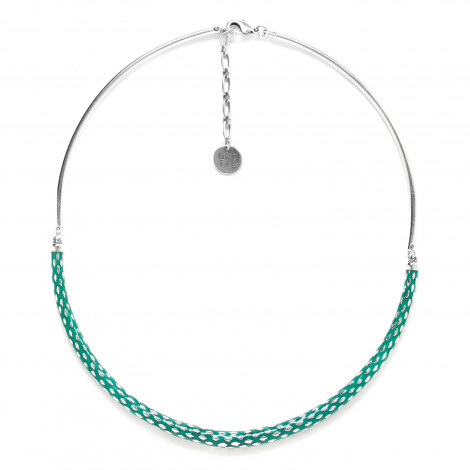 green necklace "Boa"