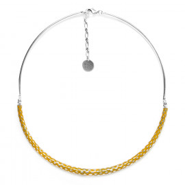 mustard necklace "Boa" - 