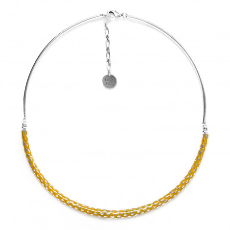 mustard necklace "Boa"