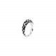 black adjustable ring "Boa" - Ori Tao