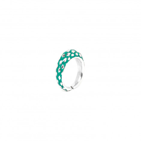 green ajustable ring "Boa"