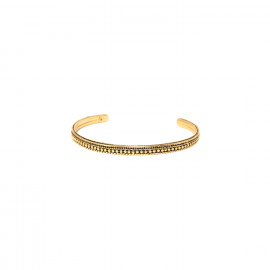 ethnic C-shape bracelet "Goldy" - 