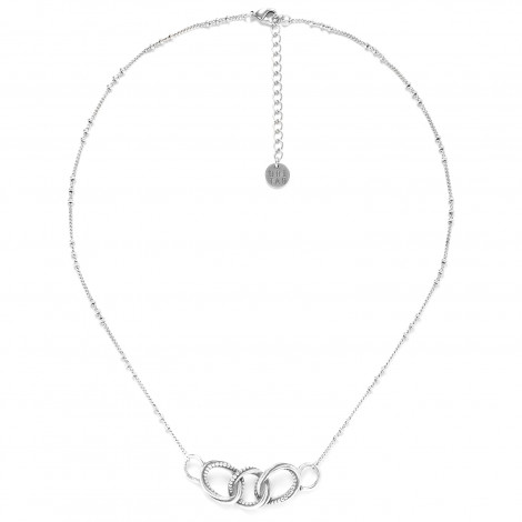 interlacing ring necklace "Memphis"