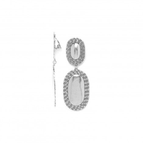 oval clips earrings "Origine"