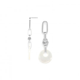 post earrings with white MOP dangle "Rapsody" - Ori Tao