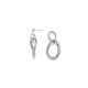 2 ring post earrings "Squamata" - Ori Tao
