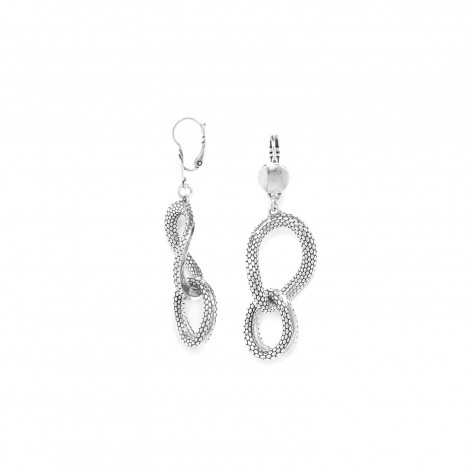 french hook earrings with round top "Squamata"