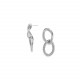 2 rings post earrings "Squamata" - 