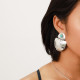post earrings with howlite cab "Bellagio" - Ori Tao