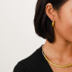 mustard french hook earrings "Boa" - Ori Tao