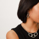 2 ring post earrings "Squamata" - Ori Tao