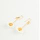 Daisy pendant earrings with gold pistl - Nach