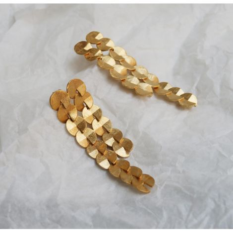 Boucles d'oreilles dorées Umbrella - grand format