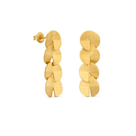 Umbrella golden Long earrings