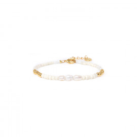 bracelet fermoir mousqueton mini perles "Ally" - Franck Herval
