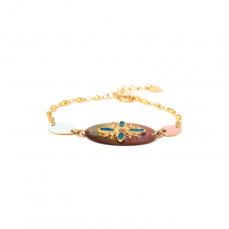 oval brownlip bracelet "Eva"