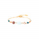 bracelet fermoir mousqueton mini perles "Eva" - 