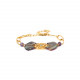 oval ring + disc bracelet "June" - Franck Herval