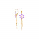 3-chain dangle french hooks "Lucia" - 