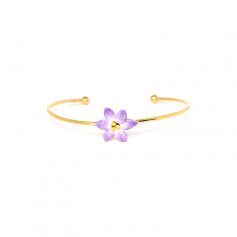 bracelet jonc fleur étoilée "Lucia"