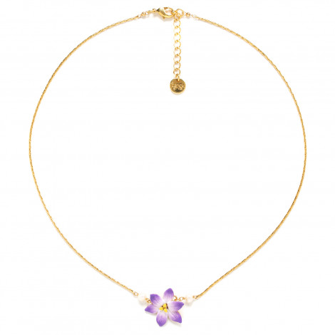 flower short necklace "Lucia"