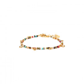 bracelet fermoir mousqueton mini perles "Romane" - Franck Herval