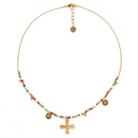 collier pendenif croix ajourée "Romane" - Franck Herval
