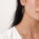 3 row hook earrings with pearls "Laura" - Franck Herval