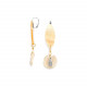 golden MOP top earrings "Catanzaro" - Nature Bijoux