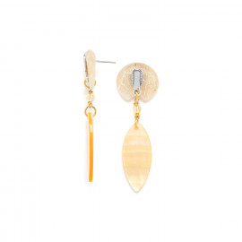 golden MOP dangle earrings "Catanzaro" - 