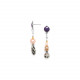 violet top earrings "Copenhague" - Nature Bijoux