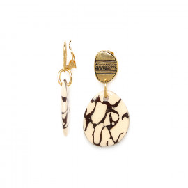 boucles d'oreilles clips top antic gold "Leopard" - Nature Bijoux