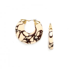 creole earrings "Leopard" - Nature Bijoux