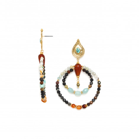2 row gypsy earrings "Nara"