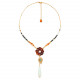 golden horn flower necklace "Nara" - Nature Bijoux