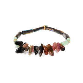 stone tubes stretch bracelet "Papatea" - Nature Bijoux