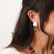 5 row clip earrings "Papatea" - Nature Bijoux